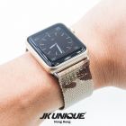 JK UNIQUE CAMO NYLON Apple Watch Strap 42mm Silver Buckle - Multicam Arid