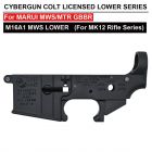 Angry Gun CNC Lower Receiver for Marui TM MWS / MTR GBB ( MK18 MOD 0 / M16A1 MK12 ) ( Colt Licensed w/ Roll Marking Press )