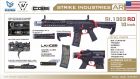 EMG Strike Industries SI AR Strike Oppressor 10" MWS GBB Rifle Airsoft ( by CGS ) ( Red )