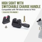 TTI Airsoft High Sight with Switchable Charge Handle for TM GLK Model G Series & TP22 GBBP
