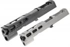 USHOT P320 Pro-Cut Type 4.7" Steel Slide & Barrel Set For SIG AIR / VFC P320 M17 GBB Pistol Series Airsoft