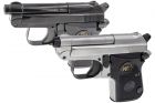 WE 950 Gas Blow Back Pistol Airsoft ( Black / Silver )