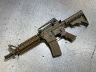 WE M4CQB Gas Blow Back Open Chamber Rifle Tan Edition ( GBB )