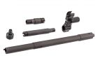 WII TECH CNC Aluminum RD Type Outer Barrel Set With Steel Front Sight Block For Marui TM AKM GBBR 