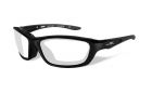 WILEY X Brick Clear Lens/Gloss Black Frame Shooting Glasses