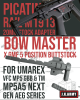 Bow Master x GMF 5 Position Buttstock & Picatinny Rail M1913 20mm Stock Adapter for UMAREX / VFC HK53 MP5 GBB Series & TM MP5A5 Next Gen AEG Series
