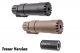 Angry Gun MP9 COMPACT Tracer Barrel Extension / Airsoft Suppressor For KSC / KWA MP9 / TP9 GBB Series ( With AG Tracer System Tracer Unit )