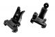 Alpha KAC Licensed Steel Folding Micro Ironsight Set ( Front & Rear Sight ) ( CAG Style )