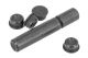 BJ 304 Stainless Steel MWS Lower Trigger Pin Set for Marui TM MWS GBB Series ( Black QPQ )