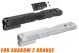 CL Project CNC Aluminum Slide Optic Ready Cut For KJ ASG Licensed CZ Shadow 2 KP-15 GBB Pistol Airsoft ( Orange )