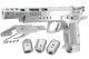 Gunsmith Bros GB01 TF Aluminum Open Racing GBB Pistol ( Silver Limited Edition )