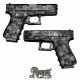 Gunskins Pistol Skin Camouflage Wrap-Reaper Black