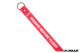 JK UNIQUE RB Webbing Keychain 13Inch - Remove Before Flight ( Red )