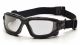 Pyramex I-Force Slim Safety Goggle Clear Dual Anti-Fog Lens with Black Temples/Strap ( SB7010SDNT )