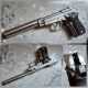 Sirius Custom Stainless Steel Beretta M84 GBB Pistol Airsoft with Aluminum Dummy Suppressor & Carrying Case ( Limited Edition ) 