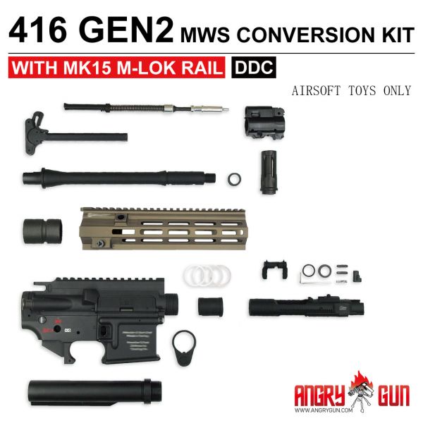 Angry Gun 416 Gen2 MWS Conversion Kit For Marui TM MWS / MTR Angry Gun 416 Gen2 MWS Conversion Kit For Marui TM MWS / MTR