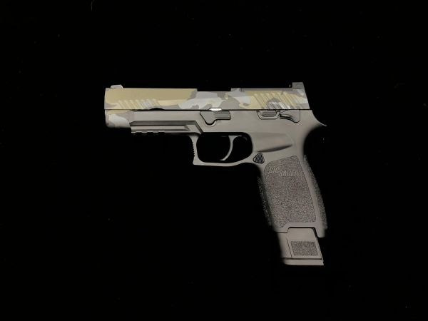 Custom SIG AIR P320 M17 6mm Gas Version GBB Pistol ( CERAKOTE Black Slide &  Grey Frame )