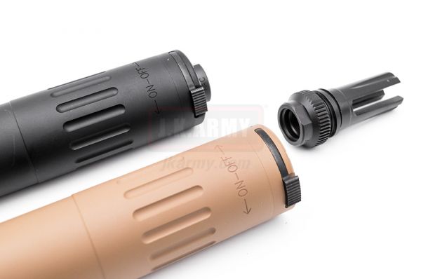 ARTISAN M4 2000 Style Dummy Silencer / Barrel Extension with Flash Hider  14mm CCW ( BK / DE )