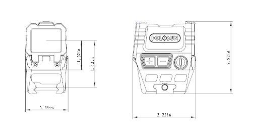 Holosun AEMS Core 110101 Red Dot 2MOA Dot - AEMS-CORE-110101