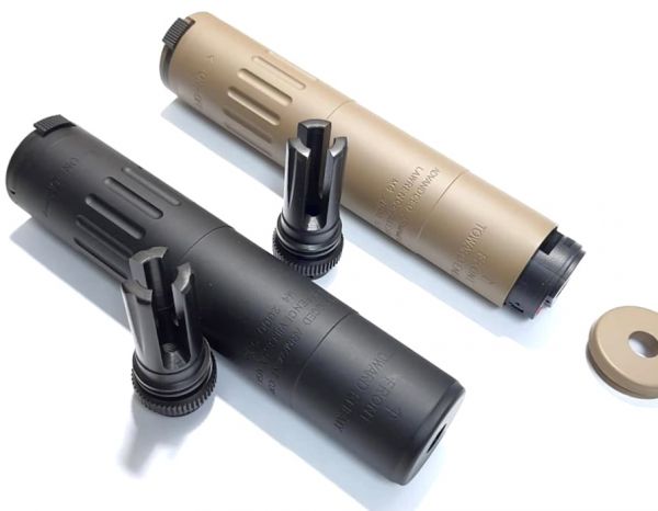 ARTISAN M4 2000 Style Dummy Silencer / Barrel Extension with Flash Hider  14mm CCW ( BK / DE )