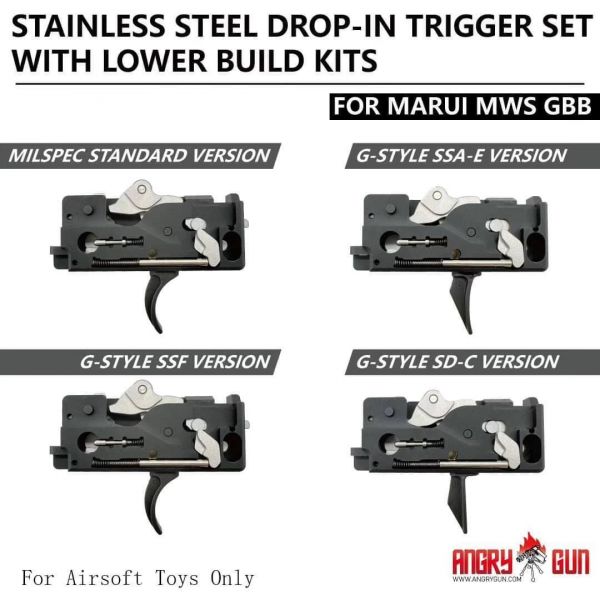 Angry Gun Stainless Steel Drop-in Trigger Box Set For Tokyo