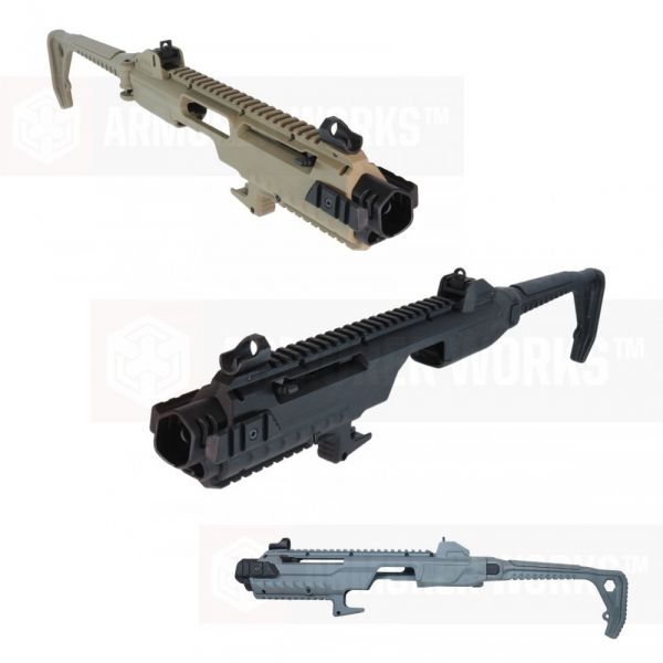 AW Custom VX Tactical Pistol Carbine Conversion Kit (Model: FDE /  Full-Auto Glock 18C), Airsoft Guns, Gas Airsoft Pistols -  Airsoft  Superstore