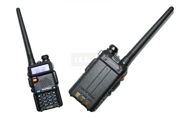 Jaktradio/komradio Baofeng UV-5R Dubbelband VHF UHF Svart