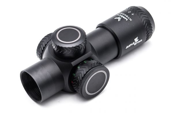 MARCH AMG HD GEN I-H 3x28 Fixed Optic Airsoft Rifle Scope ( Black )
