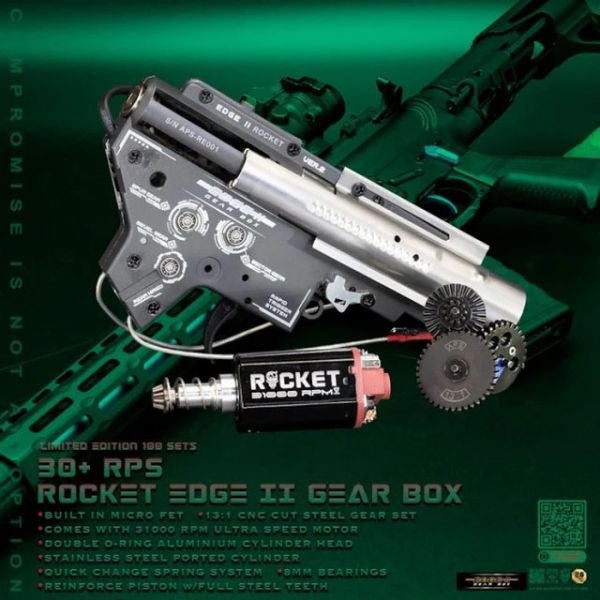 APS Rocket Edge II Version Gearbox AEG for M4 AEG Airsoft Electric Guns
