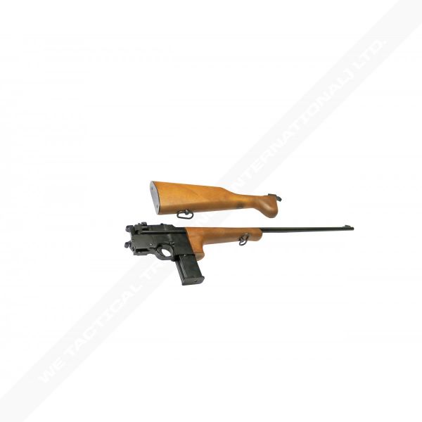 WE M712 Carbine Gas Blow Back GBB Pistol Airsoft ( No Marking Version ) (  Mauser C96 Style )