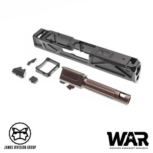 JDG WAR Afterburner RMR Slide Set for UMAREX Glock 19 Gen3 Airsoft Pistol (  Licensed by WAR ) (