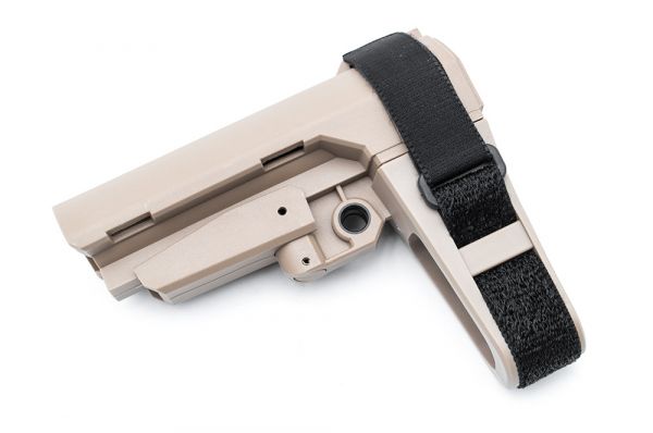 MF A3 Style Pistol Stabilizing Brace Stock for Arisoft AR / M4 Series (  Black )