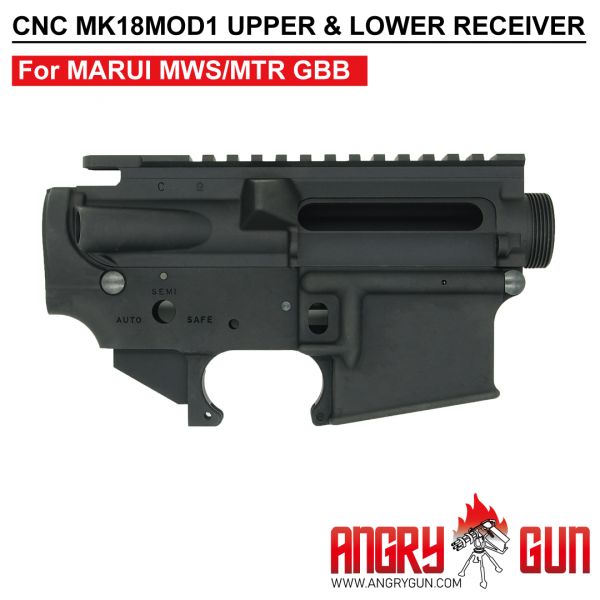 Angry Gun MK18 MOD1 CNC Upper & Lower Receiver for Marui TM MWS / MTR GBB (  Colt