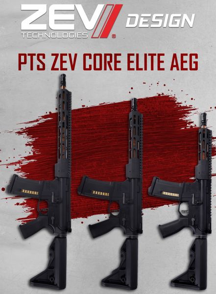 PTS ZEV Core Elite Carbine Airsoft AEG Rifle w/PTS EPM