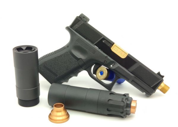 RGW OB Style Dummy Silencer for UMAREX / VFC MP5 ( Black )