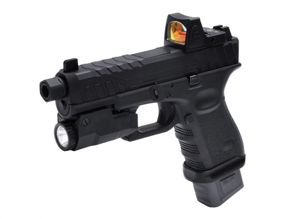 SLR Airsoft Slide with UMAREX Glock 19 Gen 3 GBB Pistol ( RMR Pre Cut ) (  Black ) ( JKA