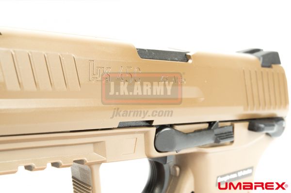 Umarex HK45 Compact Tactical GBB Pistol Airsoft ( VFC Asia Version / FDE )  ( HK45CT )