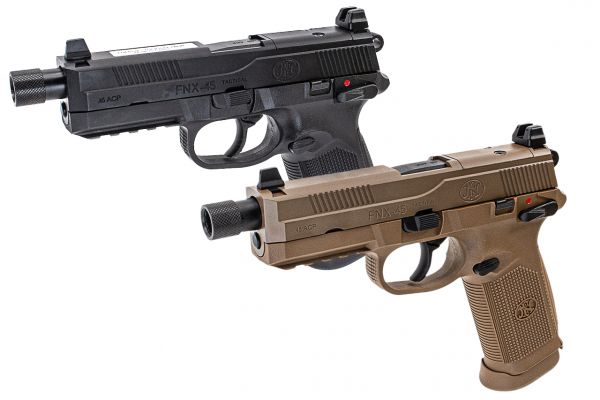 Cybergun / VFC FNX-45 Tactical GBB Pistol Airsoft ( Black / Tan )