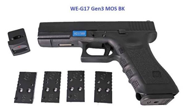 WE Glock 17 Gen 3 Black GBB Pistol