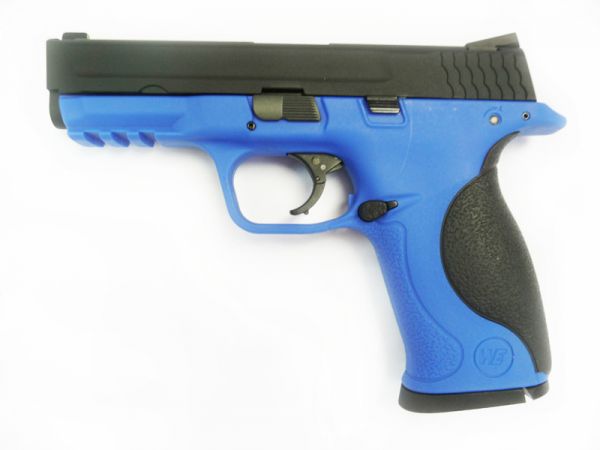 Two Tone KWC DE.50 co2 Full Metal Slide Airsoft Hand Cannon - Blue