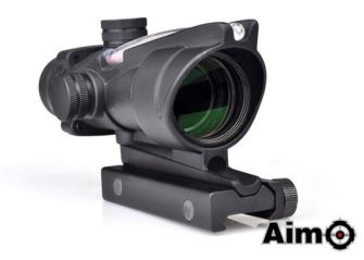 AIM ACO 4X32C Red Dot with Illumination Source Fiber ( BK ) 