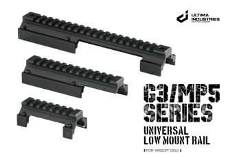 UI G3 / MP5 Series Universal Low Mount Rail Type B ( 1913 20mm Rail ) ( Type B for Old version before 2021 )