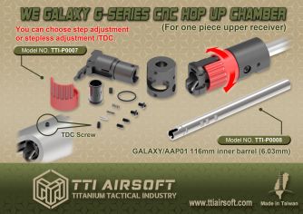 TTI Airsoft CNC Hop-Up Chamber for Galaxy G-Series GBB Airsoft