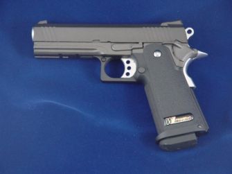 WE Hi-Capa 4.3 GBB Pistol (Black / Silver)