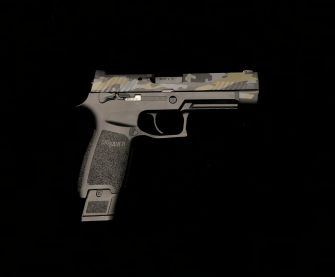Custom SIG AIR P320 M17 6mm Gas Version GBB Pistol ( CERAKOTE MC BK Slide & Black Frame )
