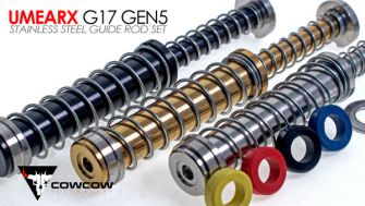 COW G17 Gen5 SS Stainless Steel Guide Rod Set for Umarex / VFC G17 Gen5 GBB Pistol
