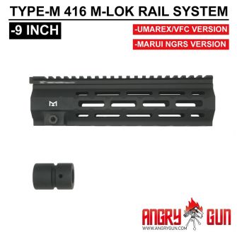 Angry Gun Type M 416 M-LOK Handguard Rail System for UMAREX / VFC HK416 Ver. or Marui TM 416 NGRS Ver. ( 9
