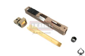 Ace One Arms FI Style MARK 2 Slide Set w/ RMR Ver. For Marui / WE G Series ( FDE ) ( G Model )