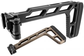 Artisan Light Weight Folding Style Stock for MCX / M1913 20mm Rail ( Black / DE )