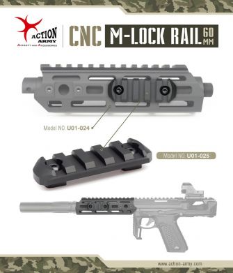 Action Army CNC M-LOK Rail Section ( 60mm )